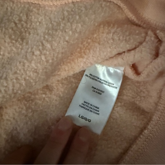 Care Bears Pink Sweatshirt with Bear Spiral Design, Size L - Picture 5 of 6